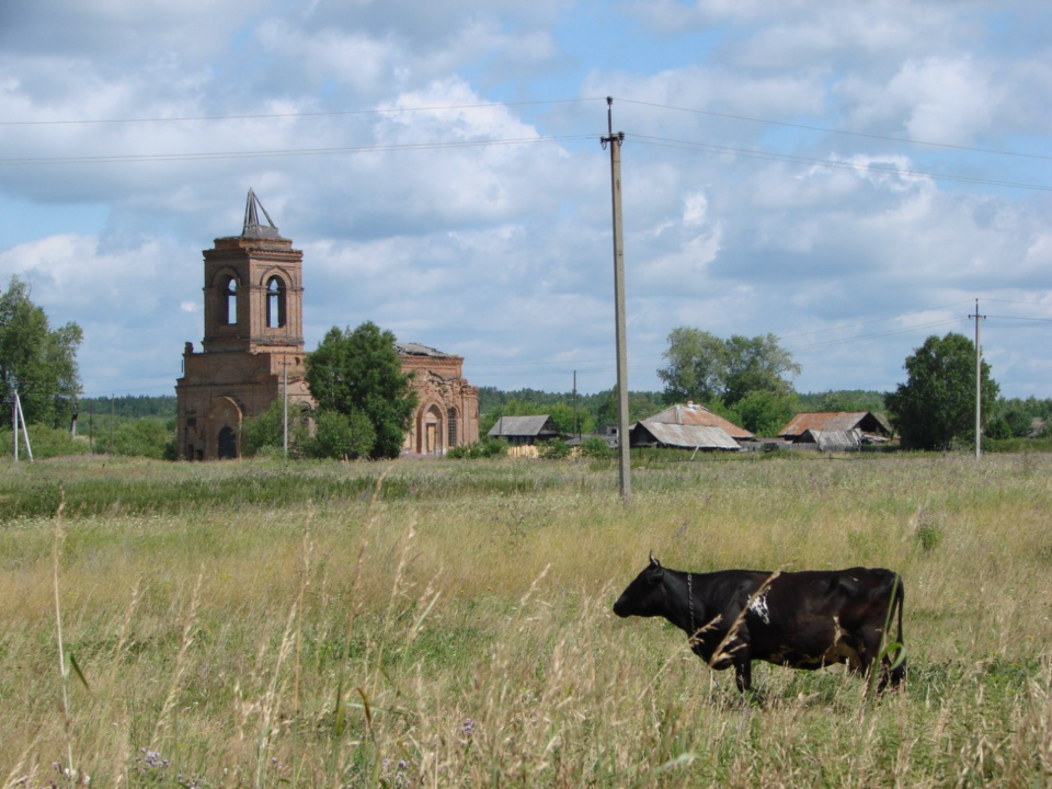 Деревня Родники: Вознесенская церковь