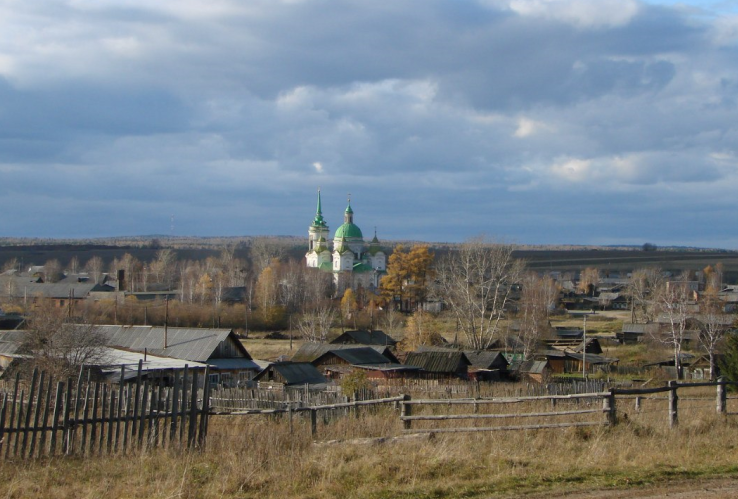 Быньговский пейзаж со Свято-Николаевским храмом