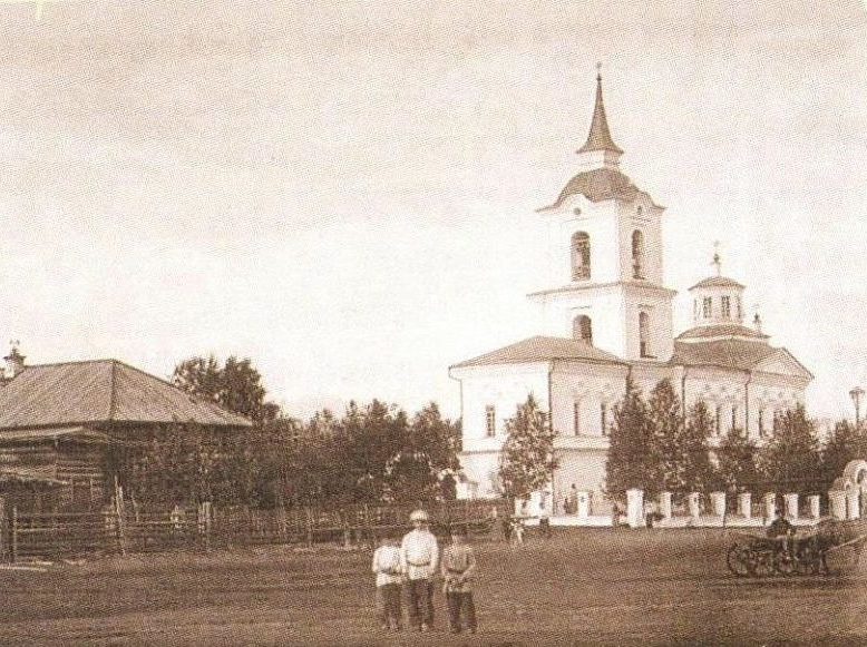 Христорождественский храм в Дерябино в начале XX века