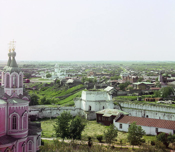 1912 год. Вид с колокольни Далматовского монастыря