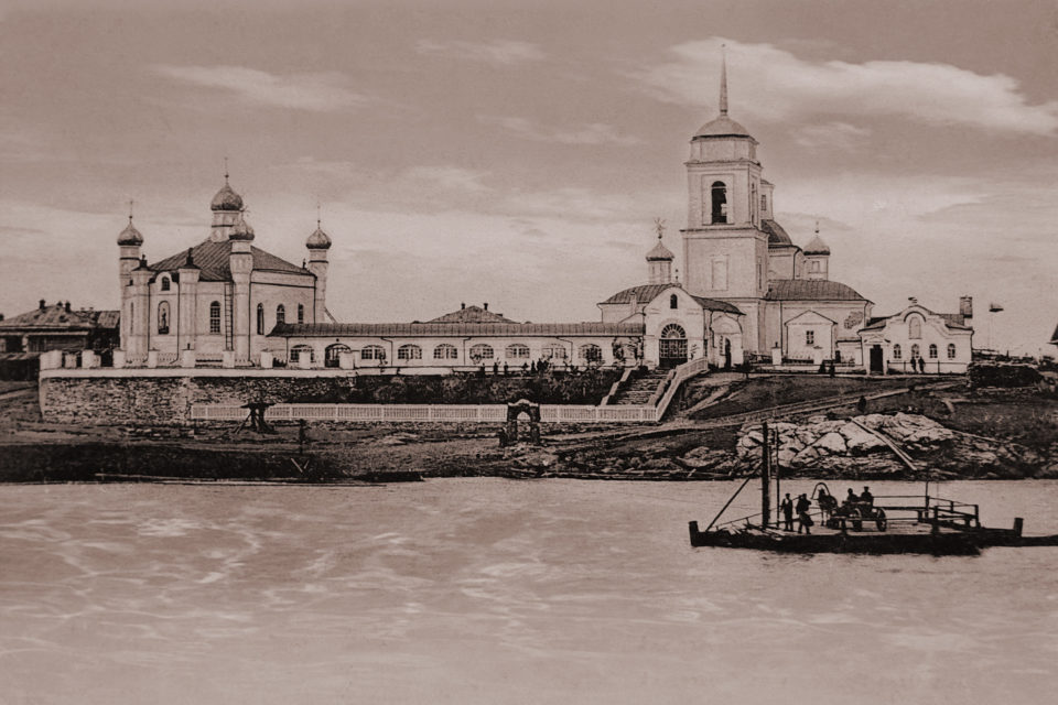 Храмовый комплекс в Меркушино в начале XX века
