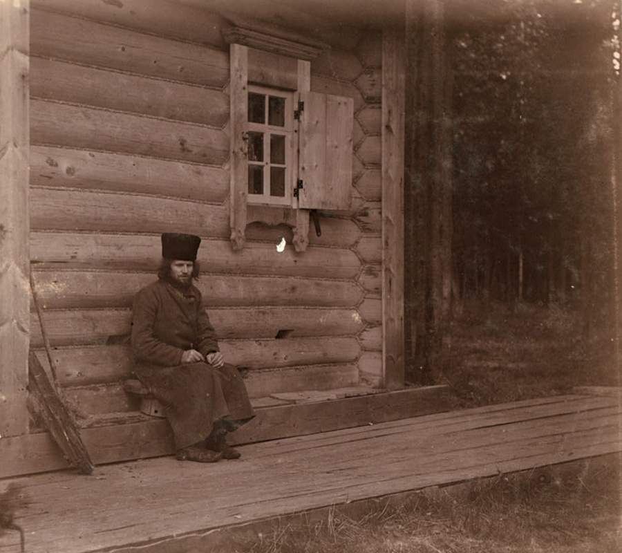 Старец Макарий на Актае, фото 1909 года