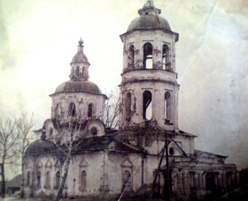 Соборо-Богородицкая церковь в селе Невьянское в советские годы