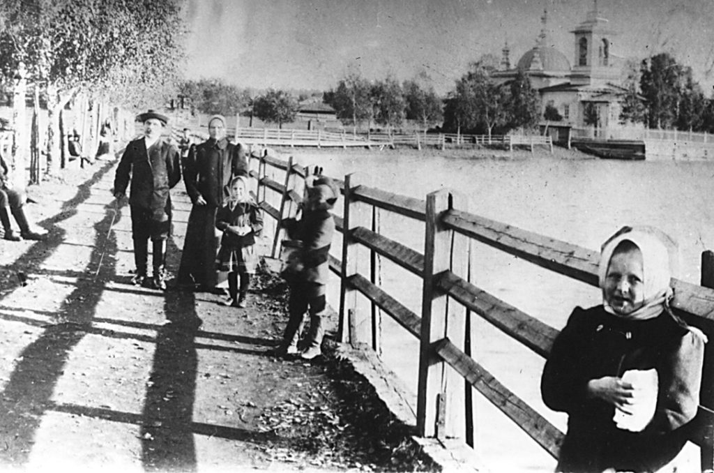 Режевская плотина в начале XX века