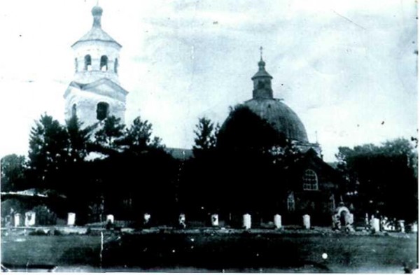 Храм Иоанна Предтечи в Сажино в 1930-е годы
