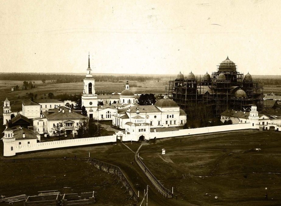 Верхотурский Свято-Николаевский мужской монастырь. 1909 год. Строительство Крестовоздвиженского собора