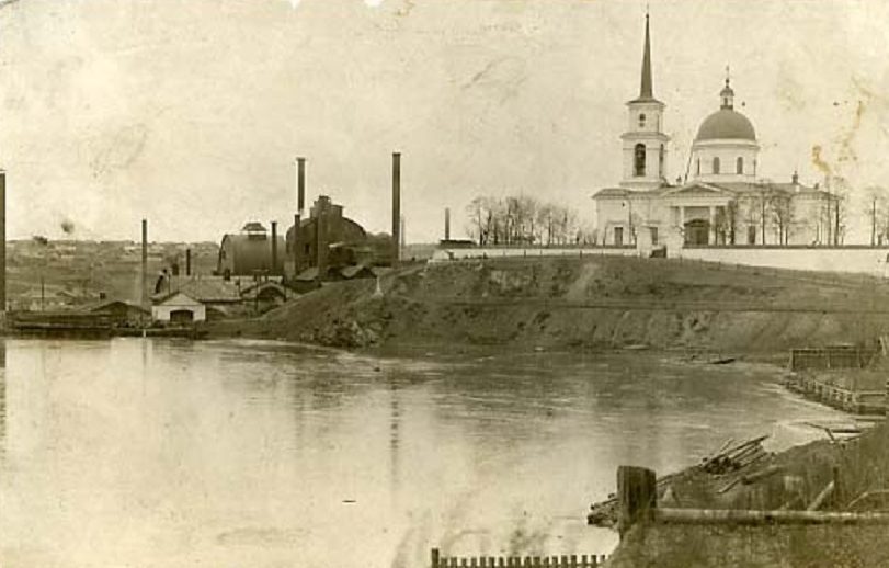 Храм Николая Чудотворца и Нижнесалдинский завод в начале XX века