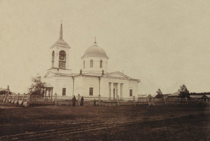 Богоявленский храм в Утятском в конце XIX века