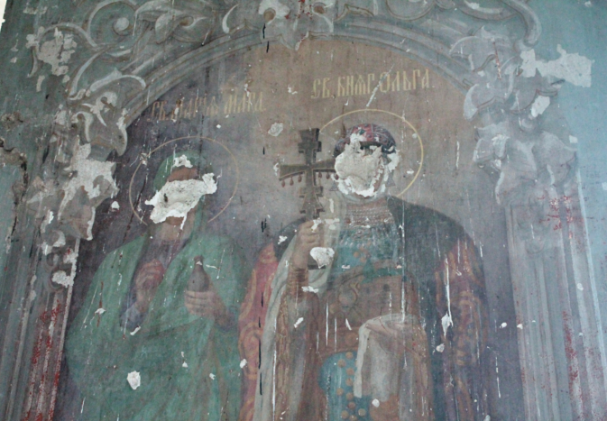 Фрагмент росписей в Николаевском храме
