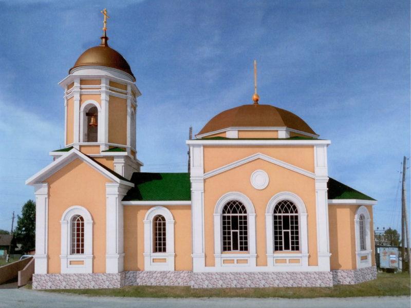 Село Раздольное: храм Вознесения Господня: эскиз проекта реставрации