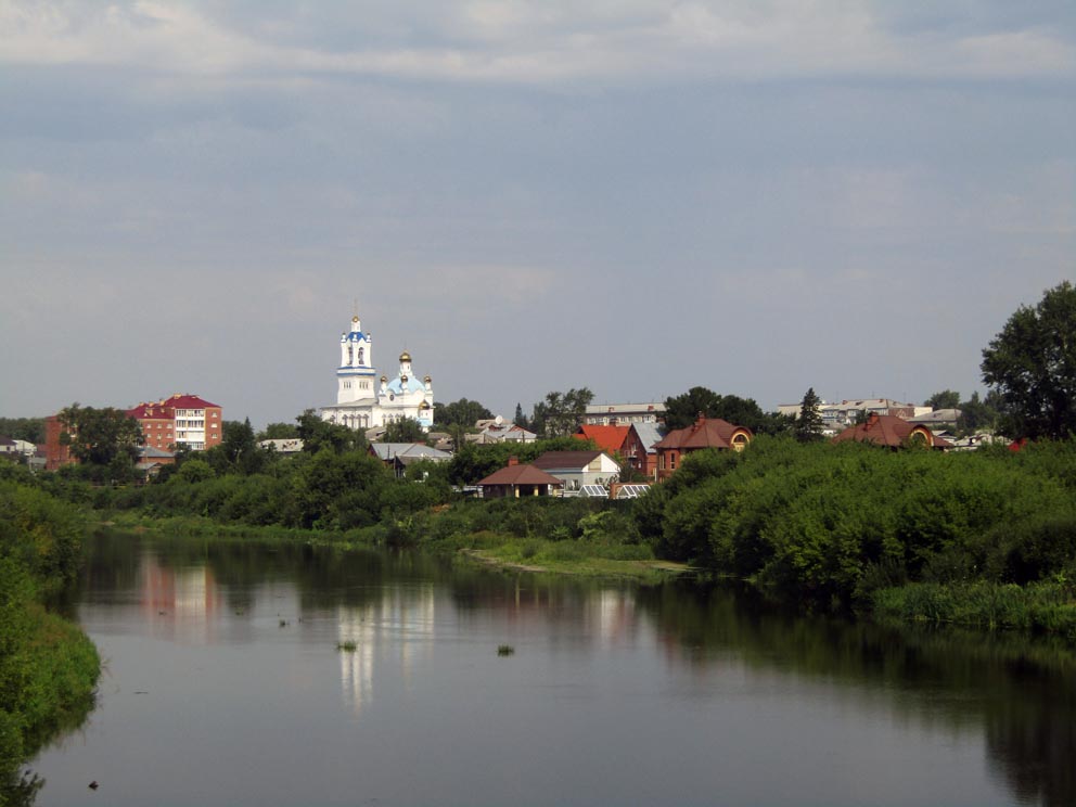 Вид на Камышлов из Заречной части города